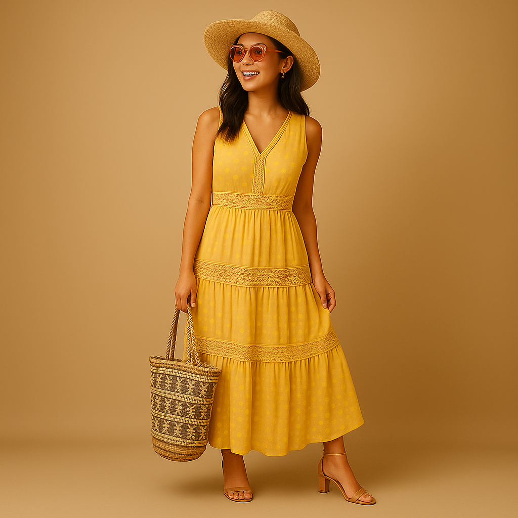 Yara | Boho sommerkjole med Ibiza-look til damer