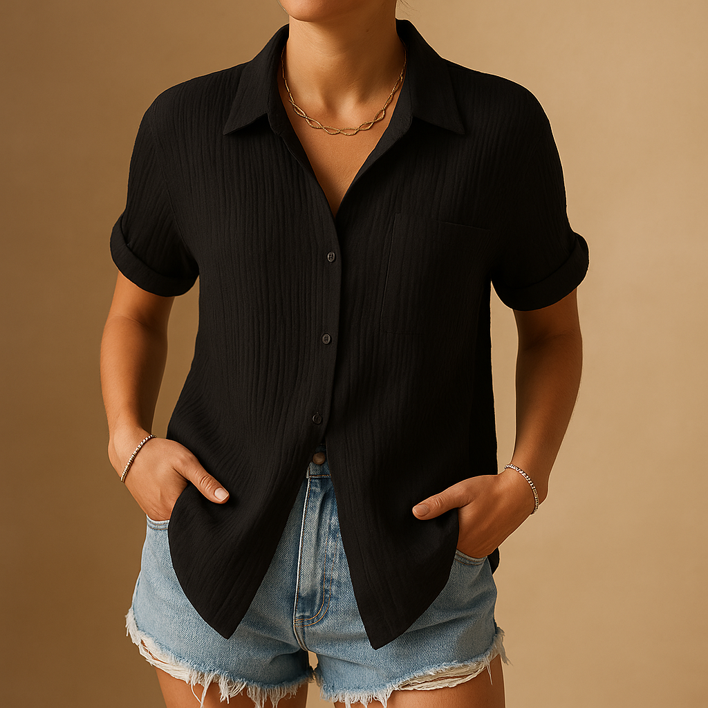 Danique | Elegant casual polo med korte ærmer til kvinder