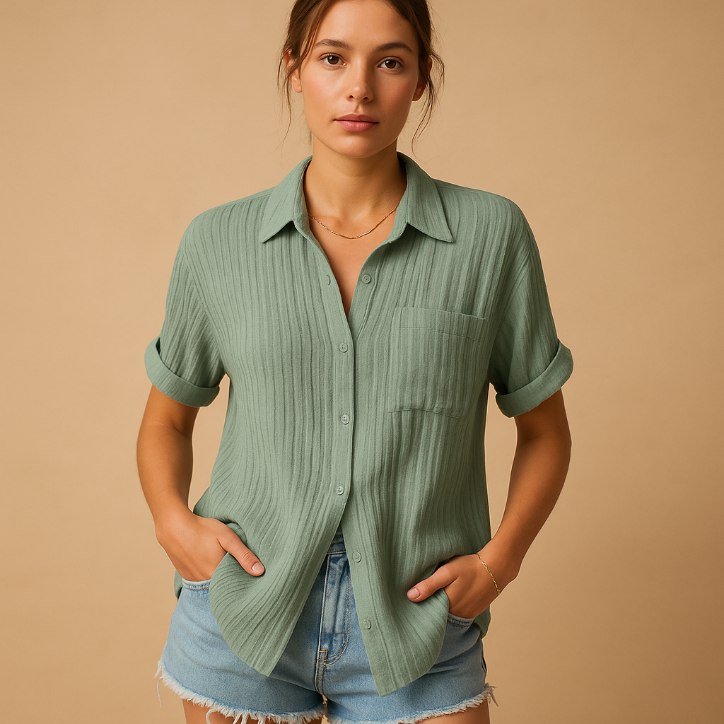 Danique | Elegant casual polo med korte ærmer til kvinder