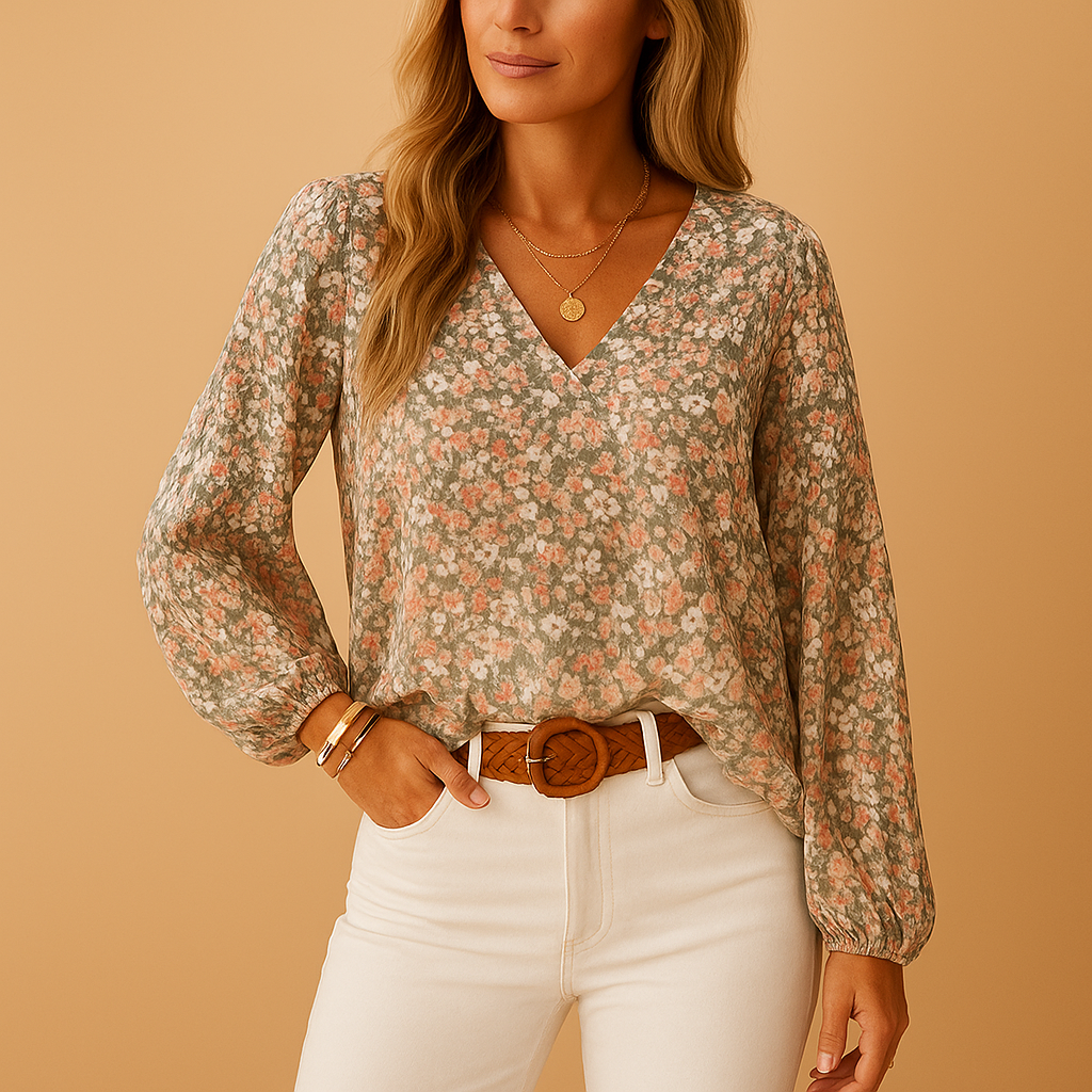 Yara | Elegant bluse med lange ærmer til kvinder
