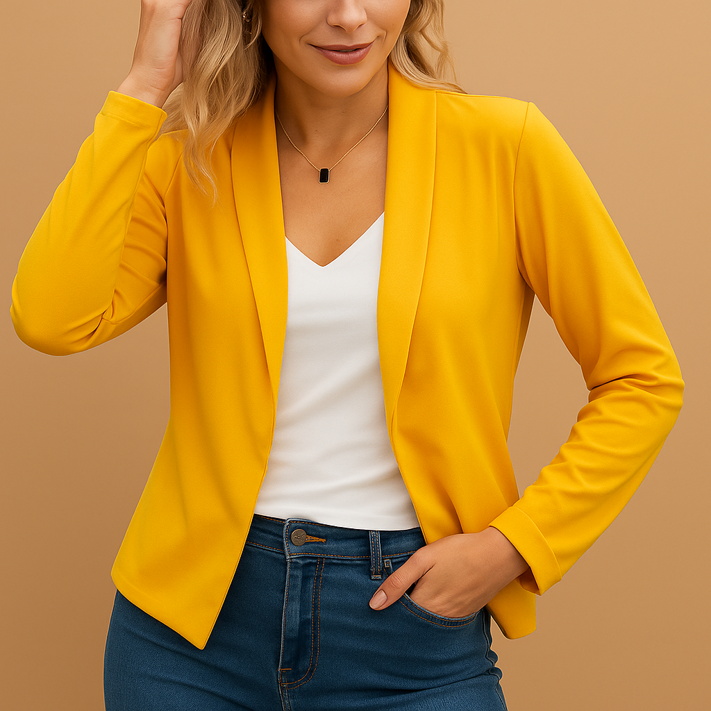Yara | Stilfuld åben blazer til kvinder med moderne snit