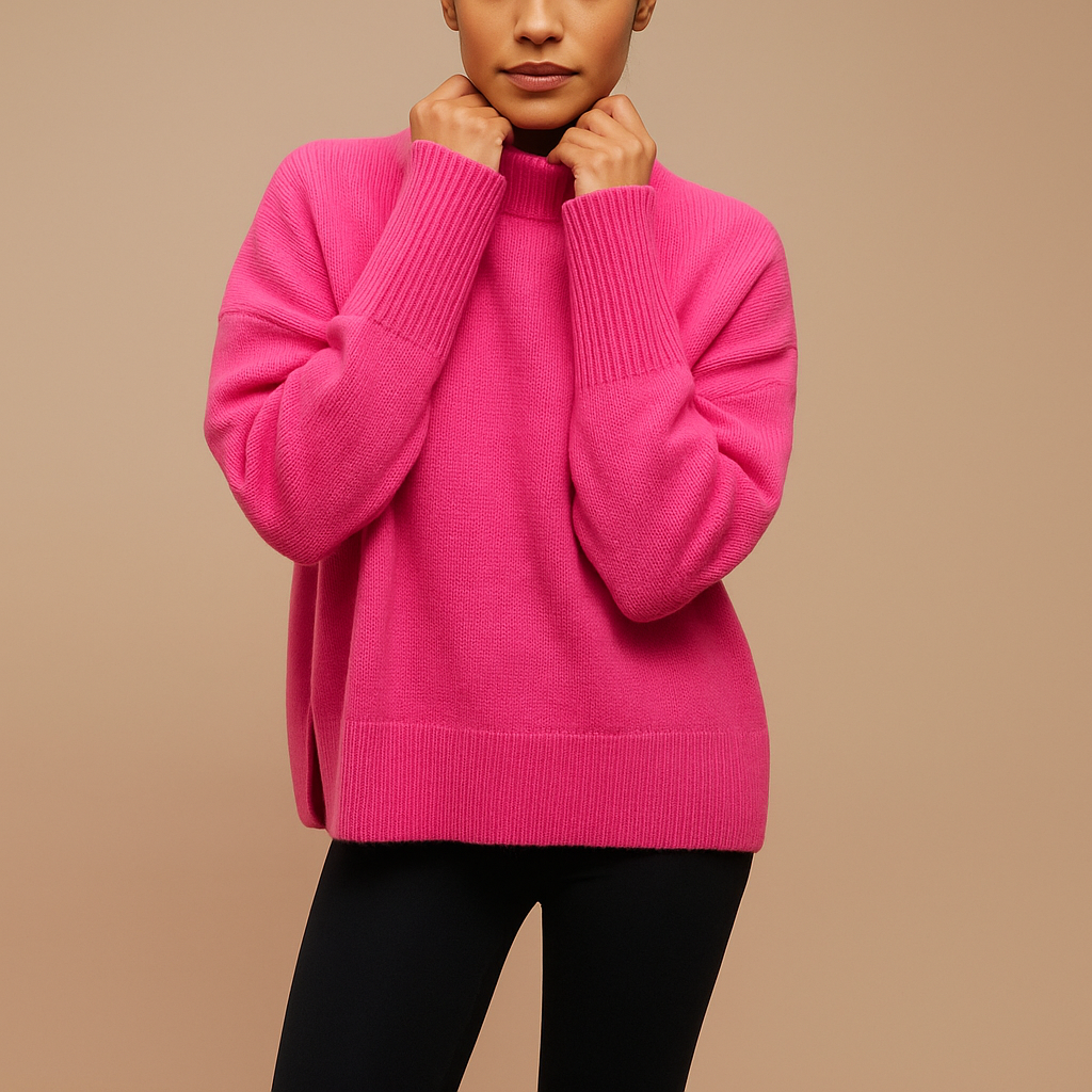 Lieke | Oversized rullekrave til damer med flatterende pasform