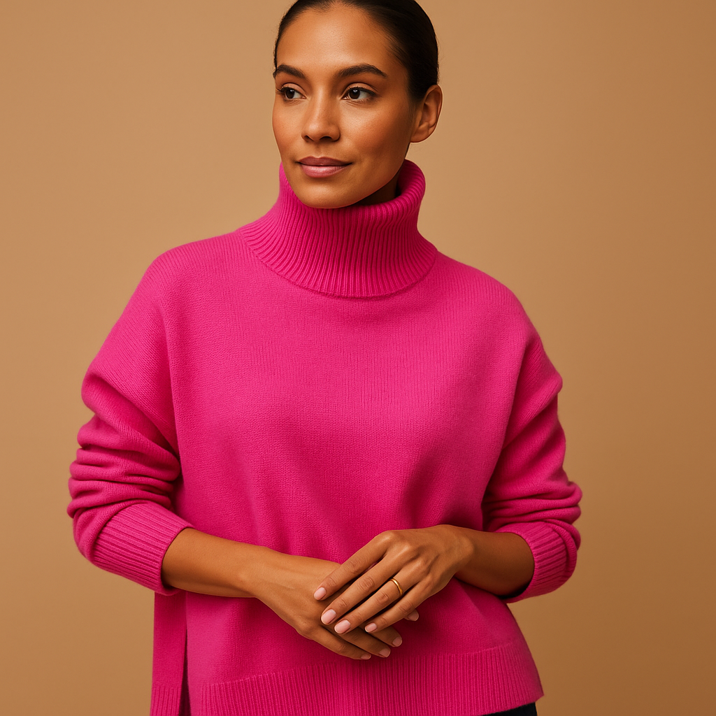 Lieke | Oversized rullekrave til damer med flatterende pasform