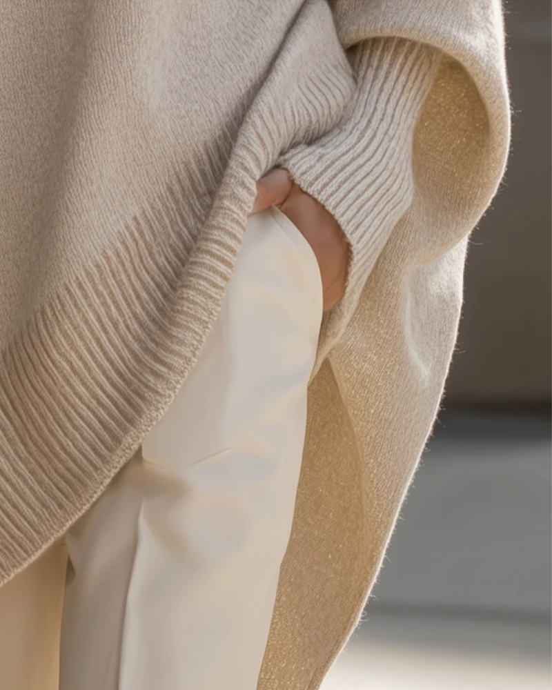 Trui Ronde Hals Loose Middellange