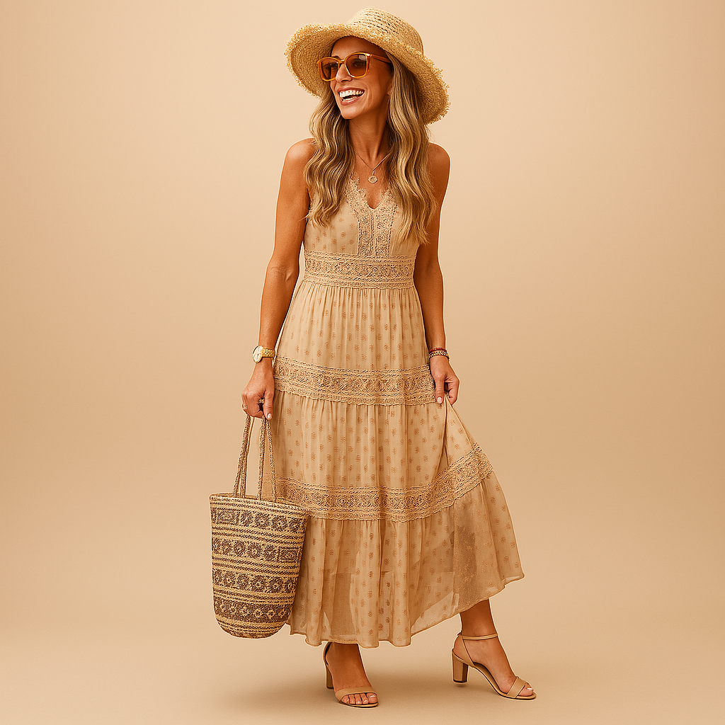 Yara | Boho sommerkjole med Ibiza-look til damer