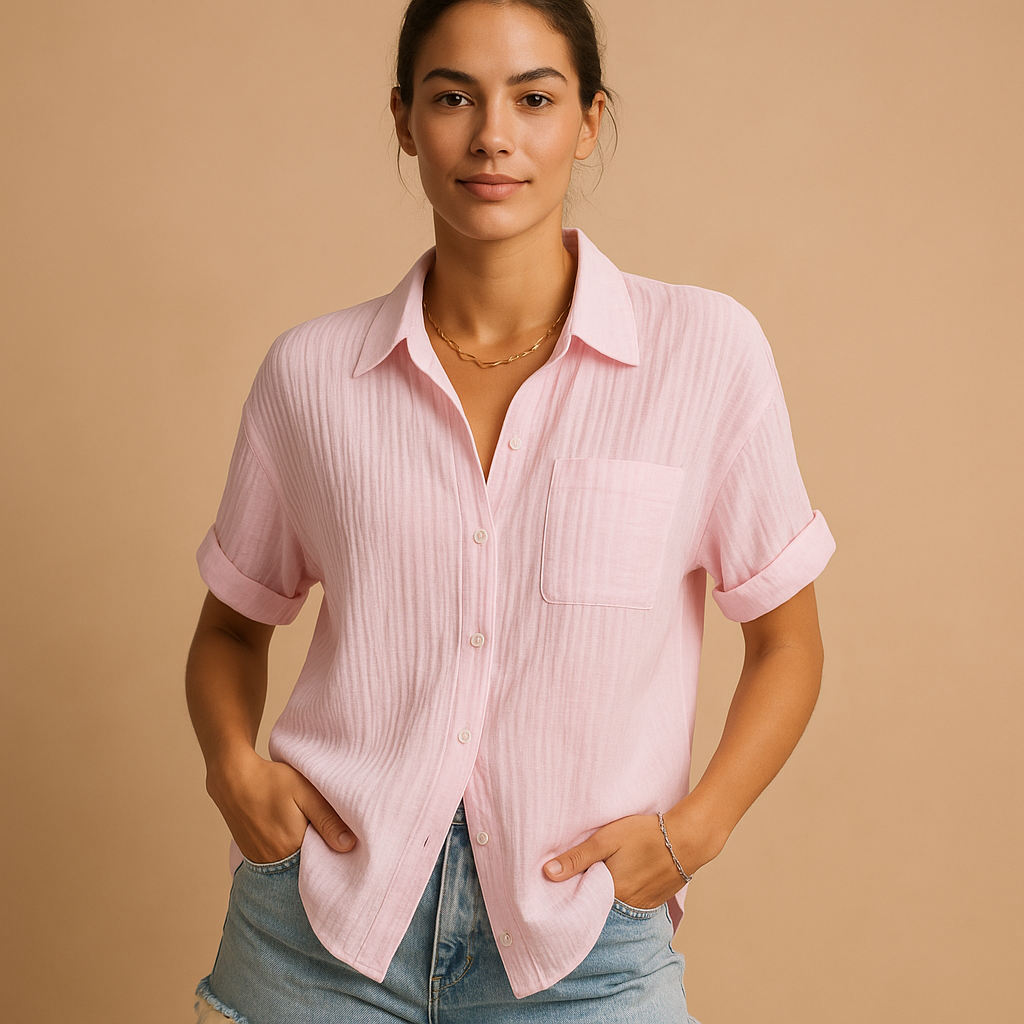 Danique | Elegant casual polo med korte ærmer til kvinder