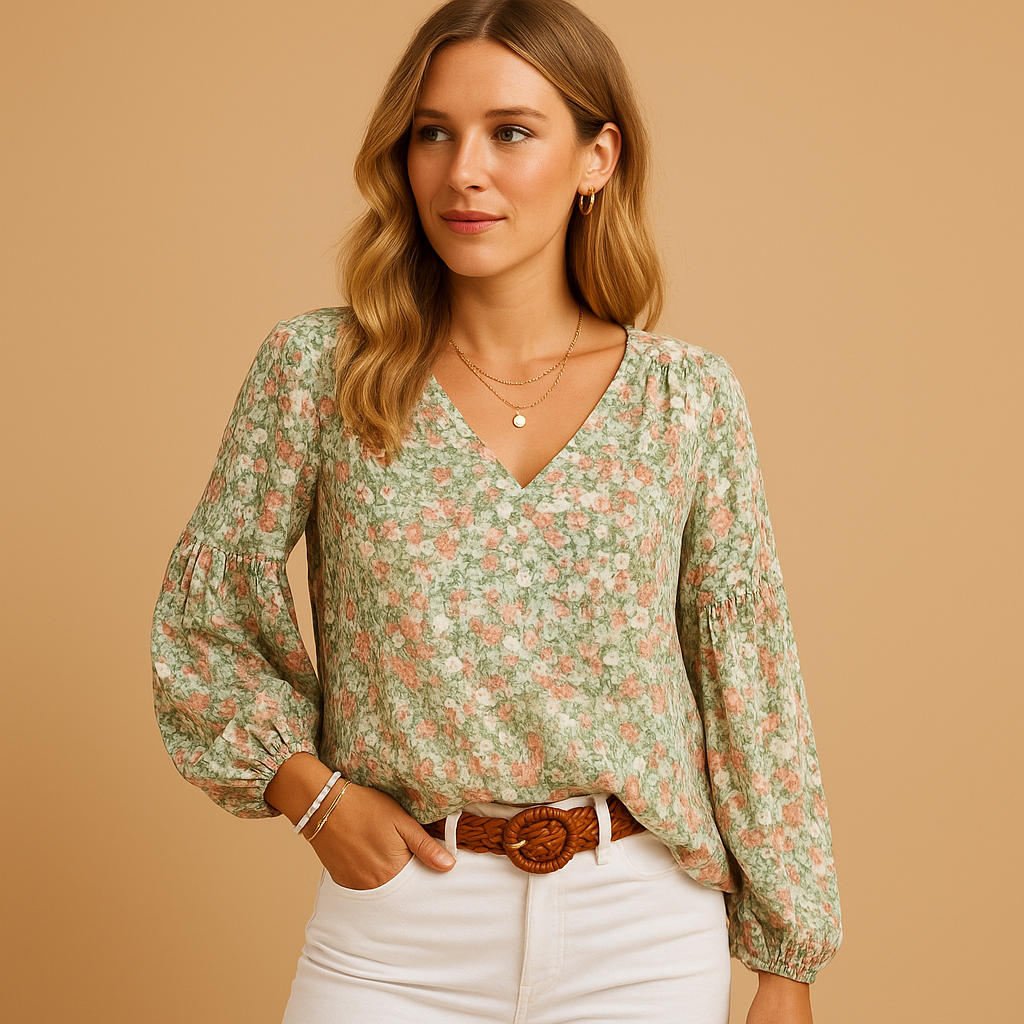 Yara | Elegant bluse med lange ærmer til kvinder