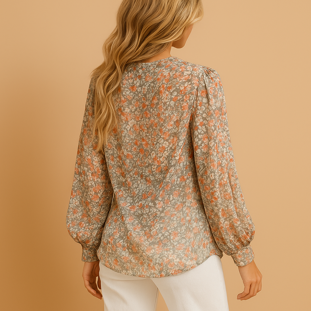 Yara | Elegant bluse med lange ærmer til kvinder