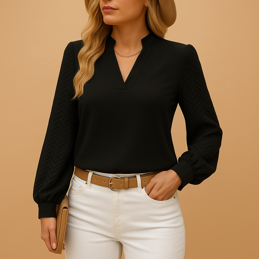 Noa | Elegant V-hals top til kvinder