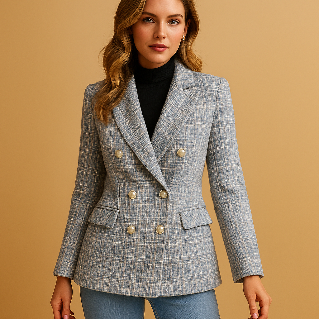 Mirte | Ternet blazer med figursyet pasform til kvinder