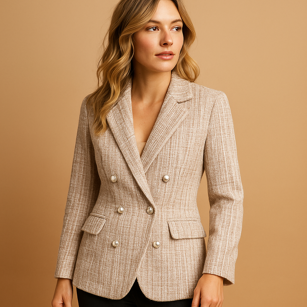 Mirte | Ternet blazer med figursyet pasform til kvinder