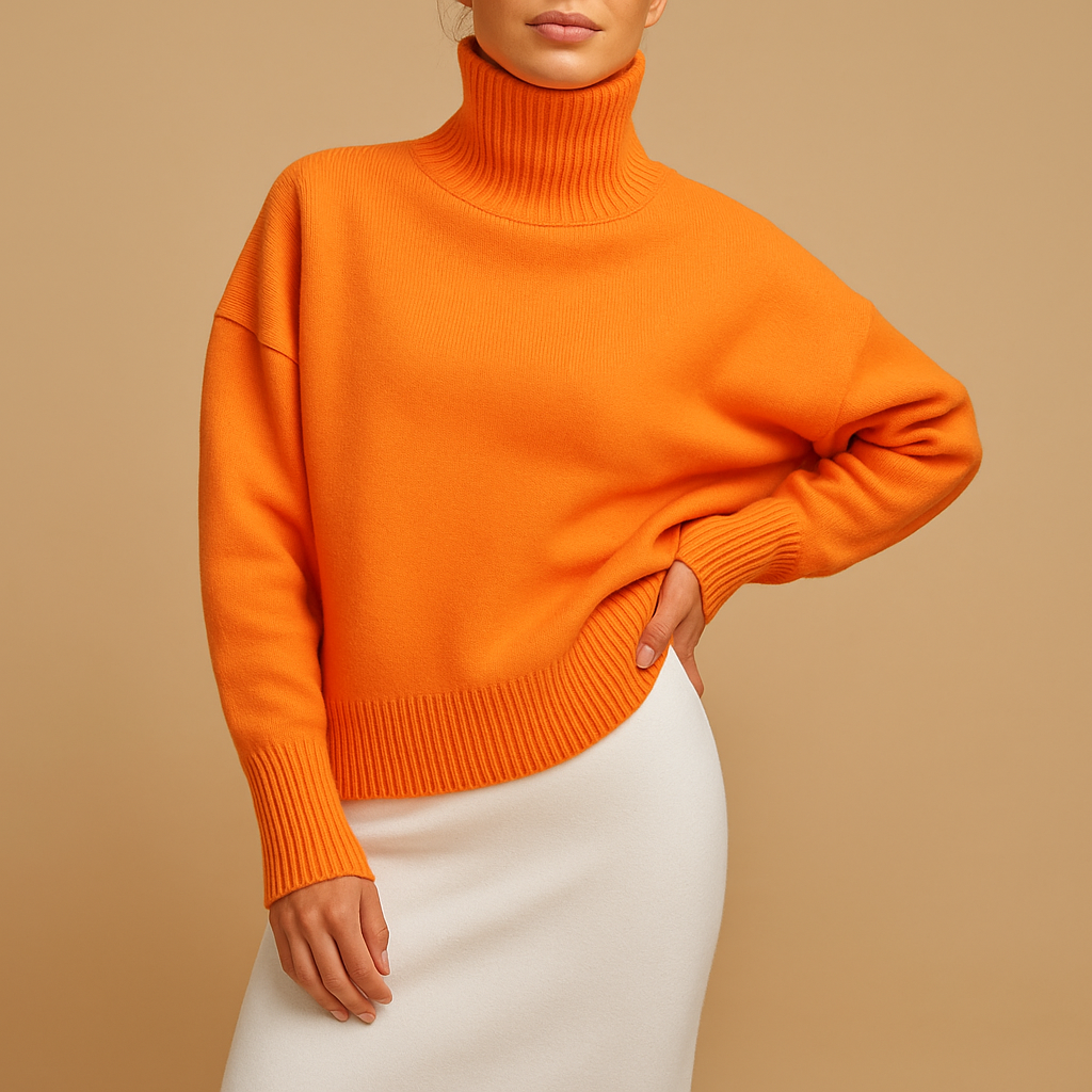 Lieke | Oversized rullekrave til damer med flatterende pasform