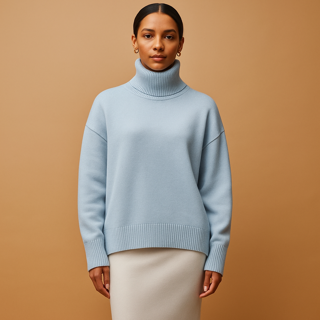 Lieke | Oversized rullekrave til damer med flatterende pasform