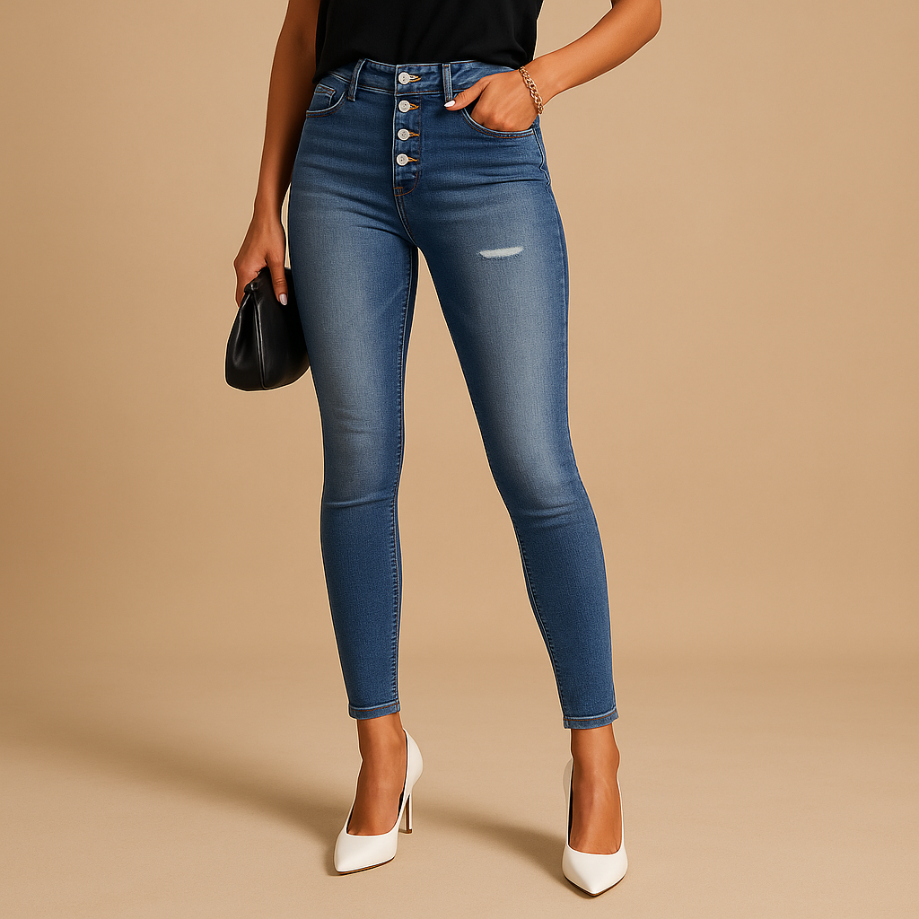Mila | Slim fit ripped jeans til damer