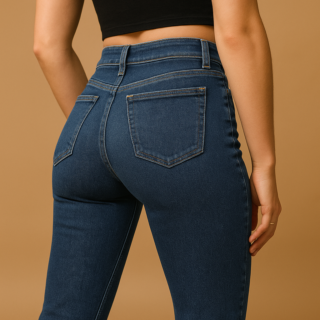 Yasmine | Flared højtaljede jeans til damer