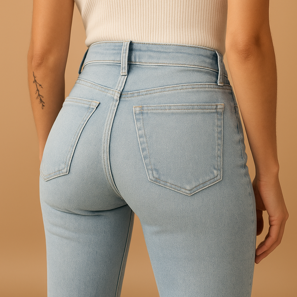 Yasmine | Flared højtaljede jeans til damer