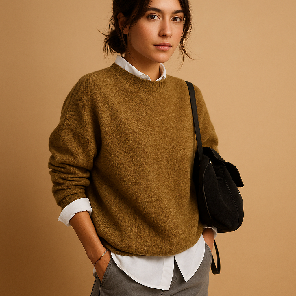 Mireille | Uldtrøje til kvinder med elegant pasform og minimalistisk finish