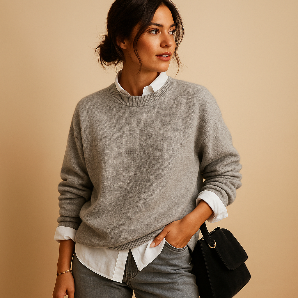 Mireille | Uldtrøje til kvinder med elegant pasform og minimalistisk finish