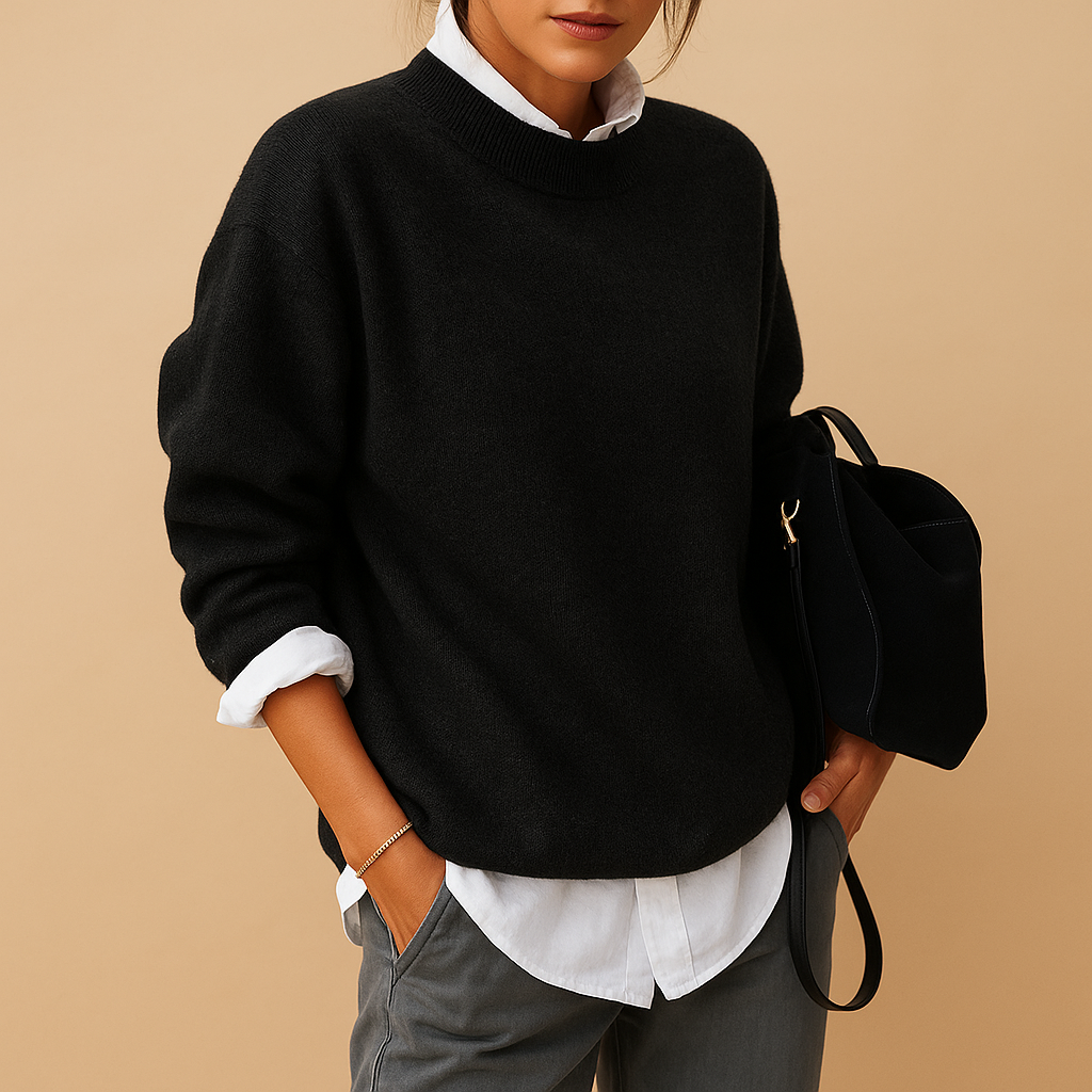 Mireille | Uldtrøje til kvinder med elegant pasform og minimalistisk finish